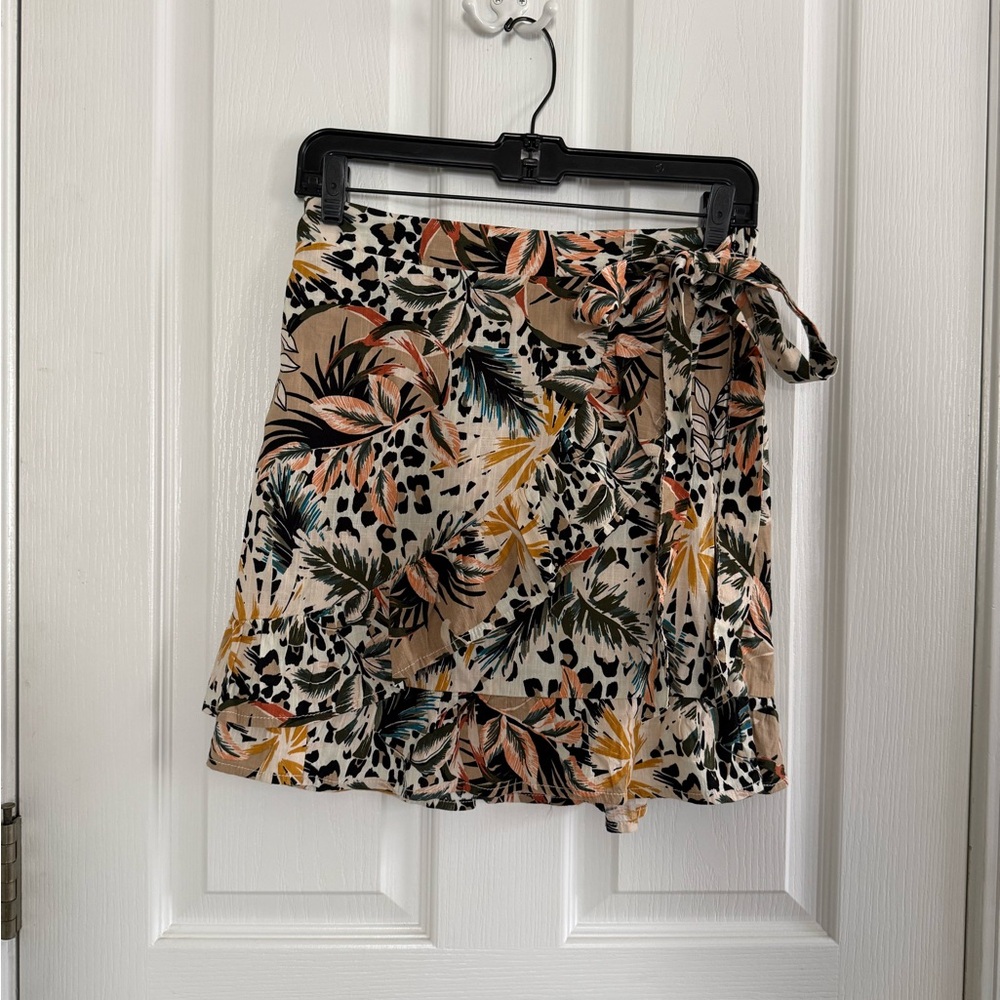 Cato Floral/Animal Print Skort - SzXS - NWT